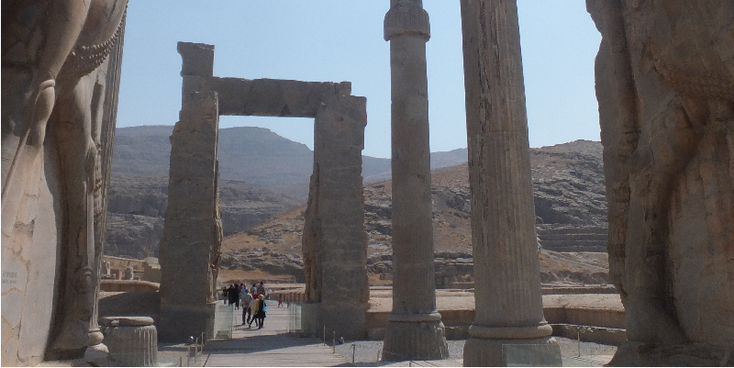 Persepolis-landenpoort-columns-pilaar-Darius-Perzië-Iran