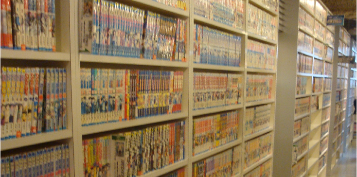 Manga-kissa-Osaka-stripboeken-Japan