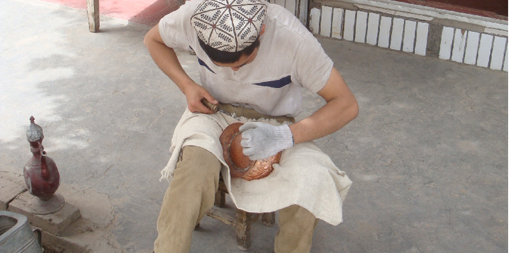 Hotan-Kashgar-metaal-thee-China