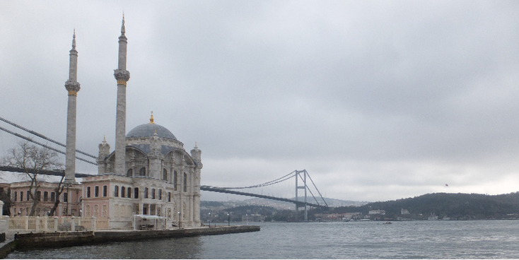 Bosporus-brug-moskee-Azië-Europa-grens-Turkije-Istanbul