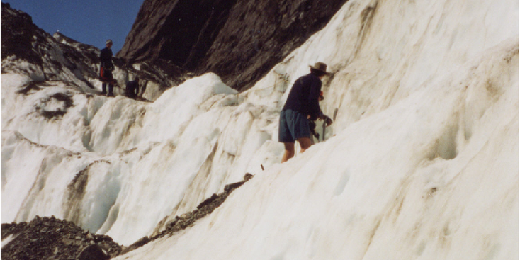 Frans-Jozef-gletsjer-zuiderlijk-eiland-Nieuw-Zeeland-ijs-glacier-walk