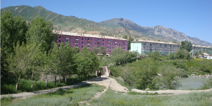 Naryn-appartementen-Kirgizië