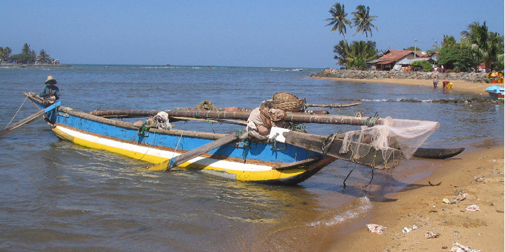 Negombo-boot-strand-Sri-Lanka