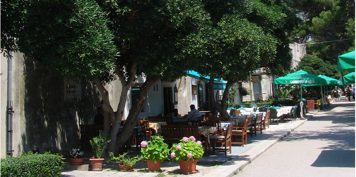 Korcula-terras-Kroatië