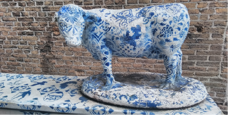 Delft-blauw-koe-Nederland