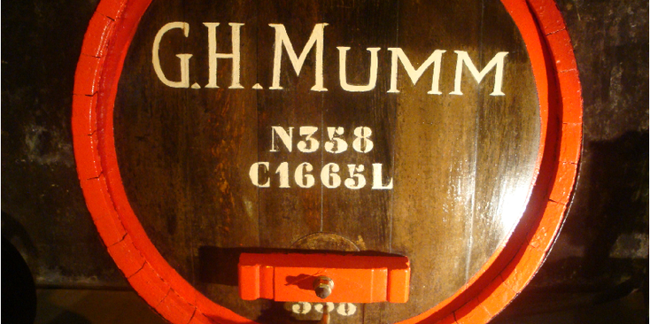 Reims-Frankrijk-Mumm-Champagne-tunnels-catacomben-vat-ton