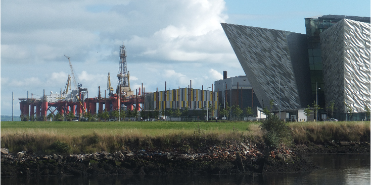 Belfast-Titanic-haven-kranen-Noord-Ierland