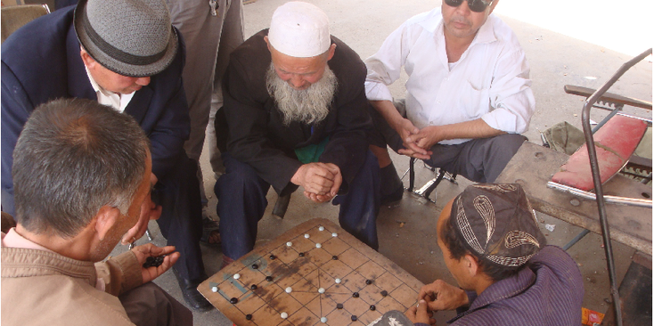 Turpan-spel-spelen-bordspel-lokalen-China