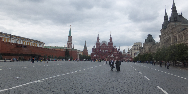 Rode-plein-Gum-Kremlin-Moskou-Rusland