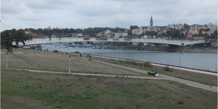 Brankov-Most-Belgrado-Staro-Sajmiste-citadel-Kalemegdan-Sava-rivier-boulevard-brug-Servië