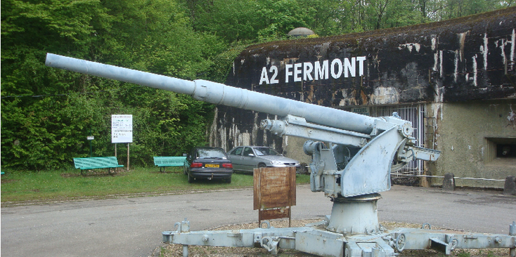 Fort-Fermont-A2-WW2-Maginot-linie-Frankrijk-kanon