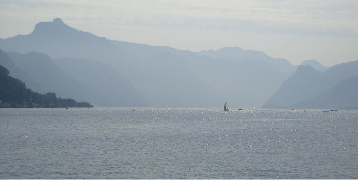 Gmunden-meer-surfen-Oostenrijk