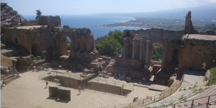 Greco-Theatre-theater-arena-Taormina-Sicilië-Italië