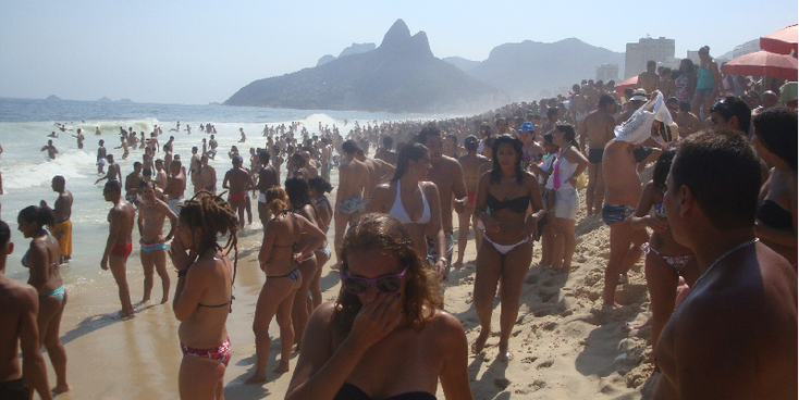 Ipanema-strand-Rio-de-Janeiro-Brazilië-Copacobana-strand-suikerbroodberg