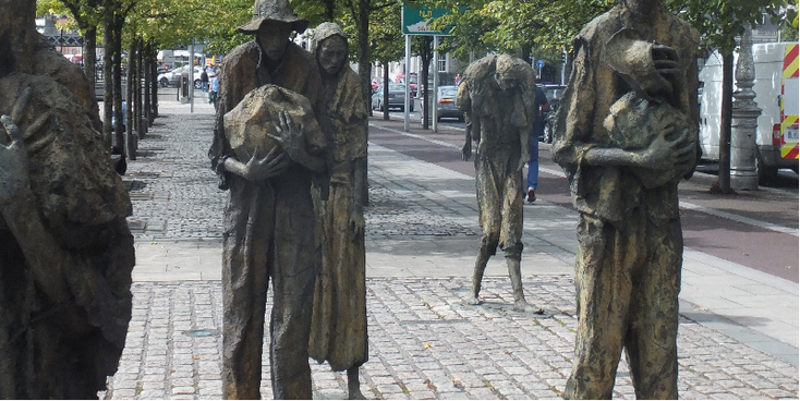 Dublin-hongersnood-famine-beelden-Ierland