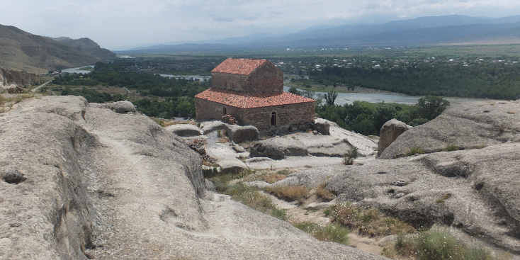 Uplistsikhe-Georgië-grotten-rivier