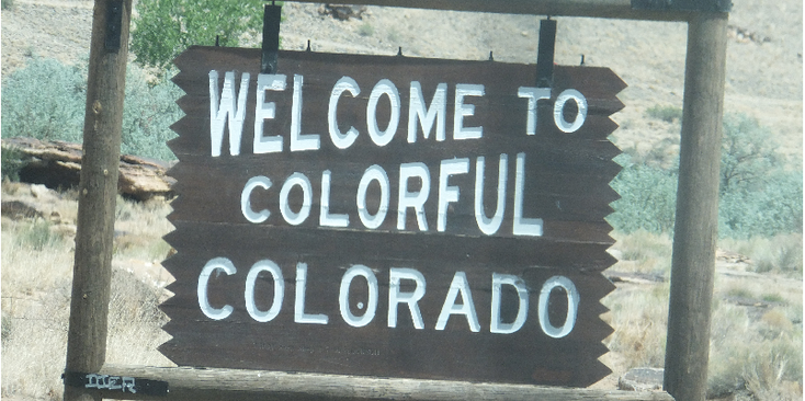 Colorado-staatbord-Verenigde-Staten