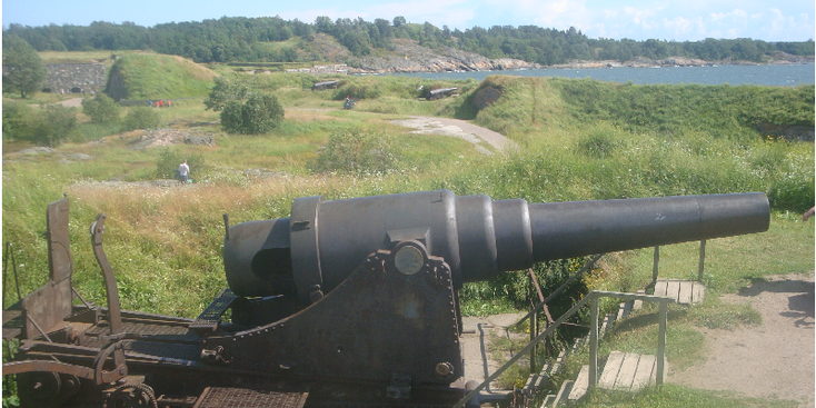 Suomenlinna-vesting-fort-eiland-verdediging-kanon-baai-Finland