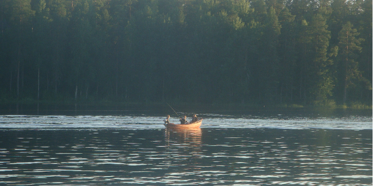 Kuopio-meer-boot-Finland