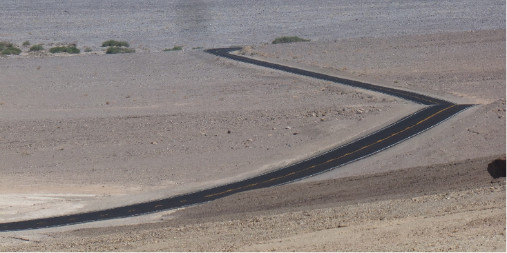 Death-Valley-weg-Californië-Verenigde-Staten