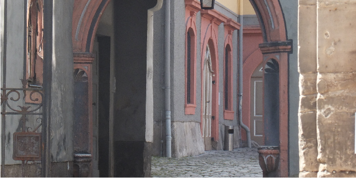 Weimar-poort-steeg-Duitsland