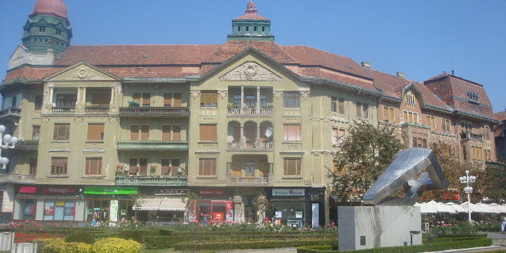 Timisoara-koopmanshuizen-vakmanshuizen-gekleurd-Roemenië