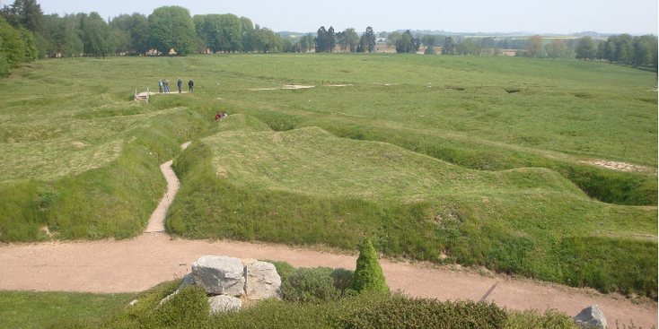 Kariboe-Somme-Frankrijk-slagveld-WW1-Beaumont-Hamel-Y-ravijn-loopgraven