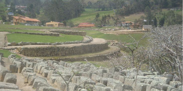 Ingapirca-Inca-stad-ruïne-Canari-indianen-inheems-Ecuador-archeologie