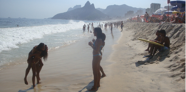 Ipanema-strand-Rio-de-Janeiro-Brazilië
