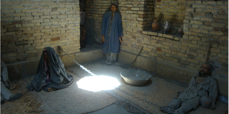 Zindor-gevangenis-Stoddart-Connoly-cel-Registan-ketting-Buchara-Oezbekistan
