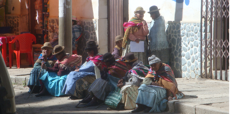 La-Paz-Bolivia-Market-Witch-Bowler-Hat-Carpets-Colour