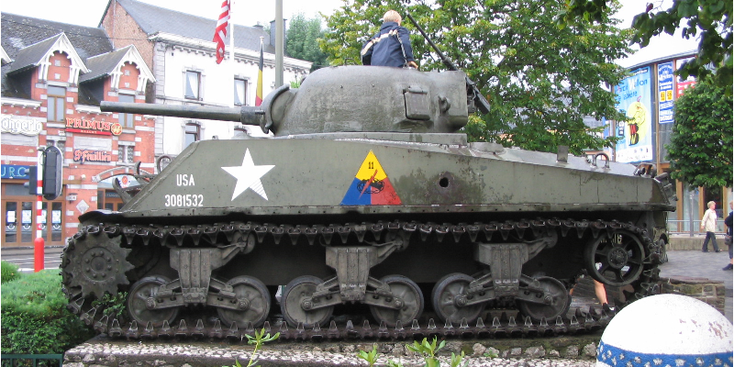 Tank-Ardennenoffensief-WW2-Bastogne-Bastenaken-België
