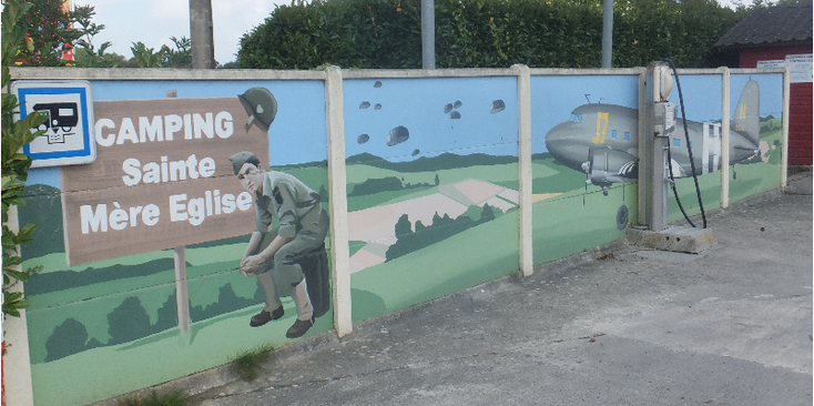 Sainte-Mère-Église-camping-D-day-Overlord-invasie-Normandië-Frankrijk