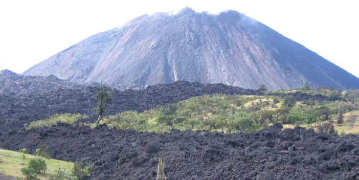 Pacaya-vulkaan-lava-as-Guatemala