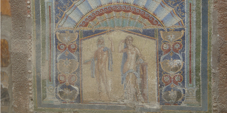 Hercunaleum-fresco-archeologie-lava-vulkaan-Romeins-Rijk-Italië