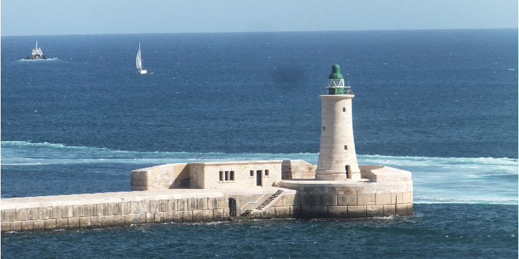 Valletta-Malta-vuurtoren