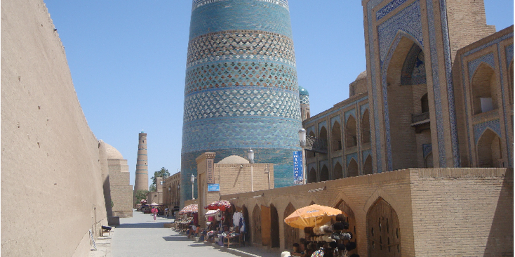 kalta-minor-minaret-Khiva-Oezbekistan