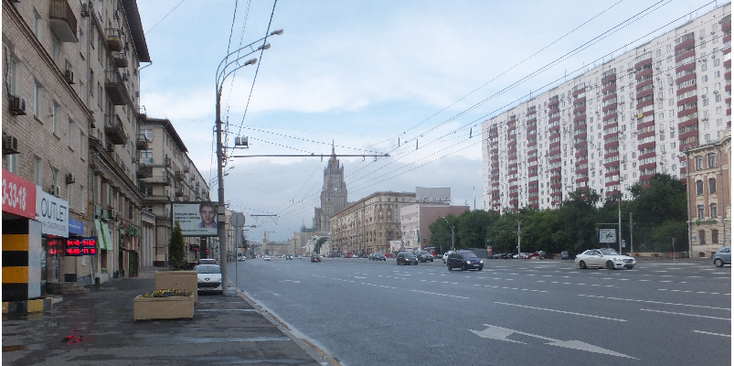 Zubovsky-boulevard-straat-Moskou-Rusland 