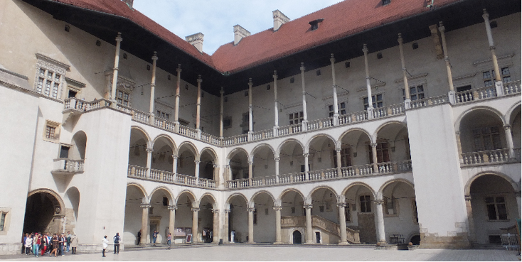 Wawel-kasteel-binnenzijde-Krakau-Polen