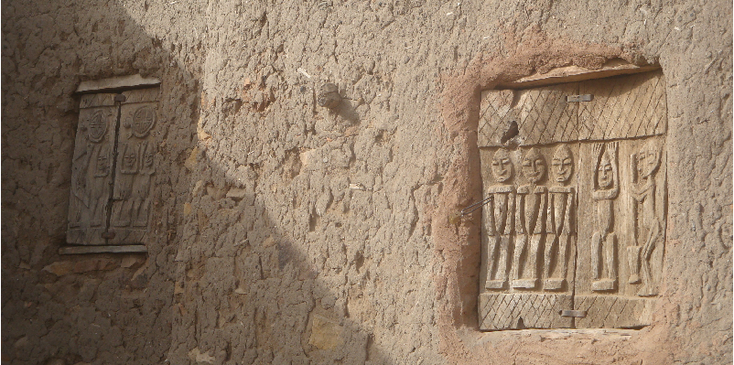 Dogon-land-ramen-hout-luiken-Tirelli-Mali