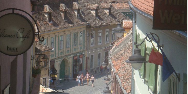 Sibiu-Roemenië-de-ogen-plein