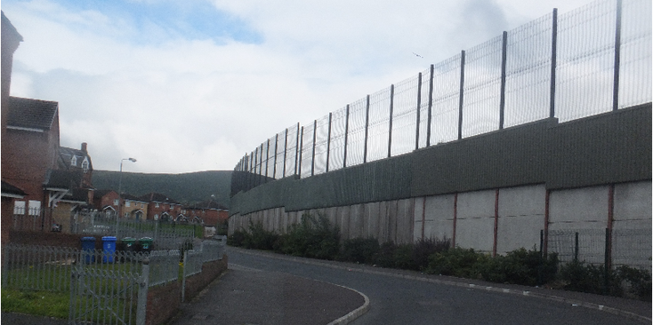 Belfast-Peach-Walls-Fence-Troubles-Northern-Ireland