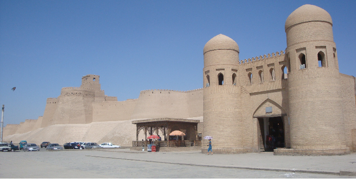 Khiva-City-Wall-Gate-Uzbekistan