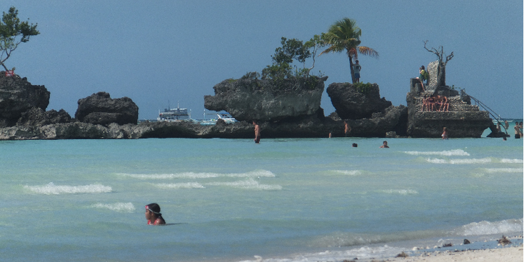 White-Beach-Boracay-eiland-palmboom-zon-zee-strand-Filipijnen