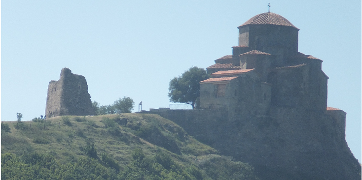 Mtscheta-Aragvi-rivier-Dzjvari-klooster-heilig-Georgië