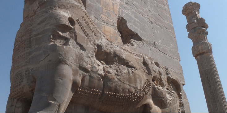 Landenpoort-Persepolis-Iran-paard-column-pilaar-Iran