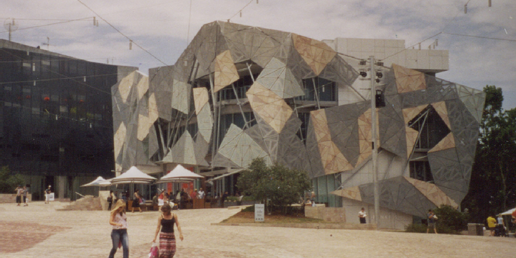 Melbourne-Australië-Federation-Square-modern