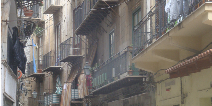 Palermo-was-balkon-Sicilië-Italië