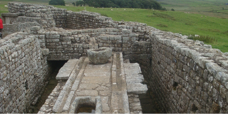 Hadrian-Wall-muur-Romeins-keizer-stenen-grens-Schotland-Engeland-latrine