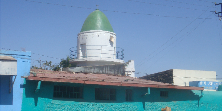 Harar-moskee-huizen-Ethiopië-lemen-kleuren